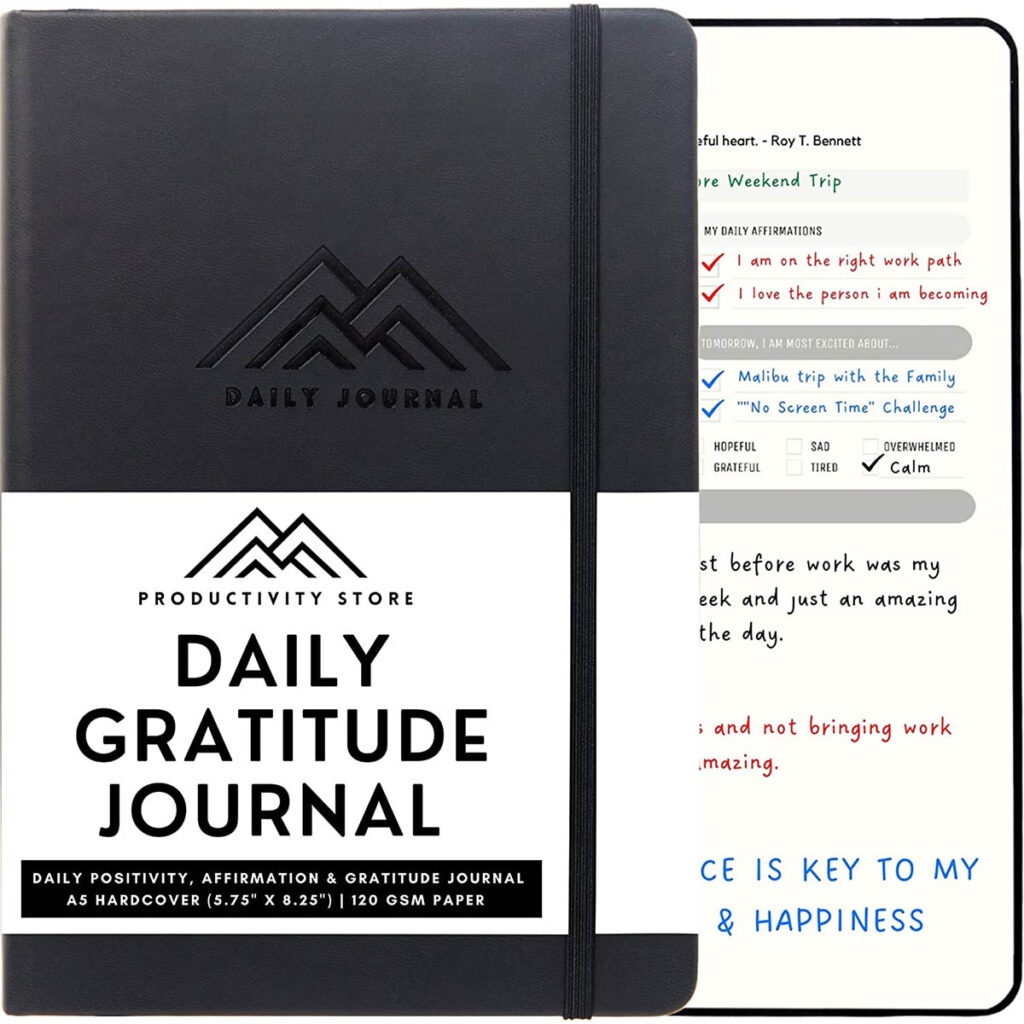 Best Daily Journal for Men & Women for Mindfulness, Productivity, Happiness & Self Care