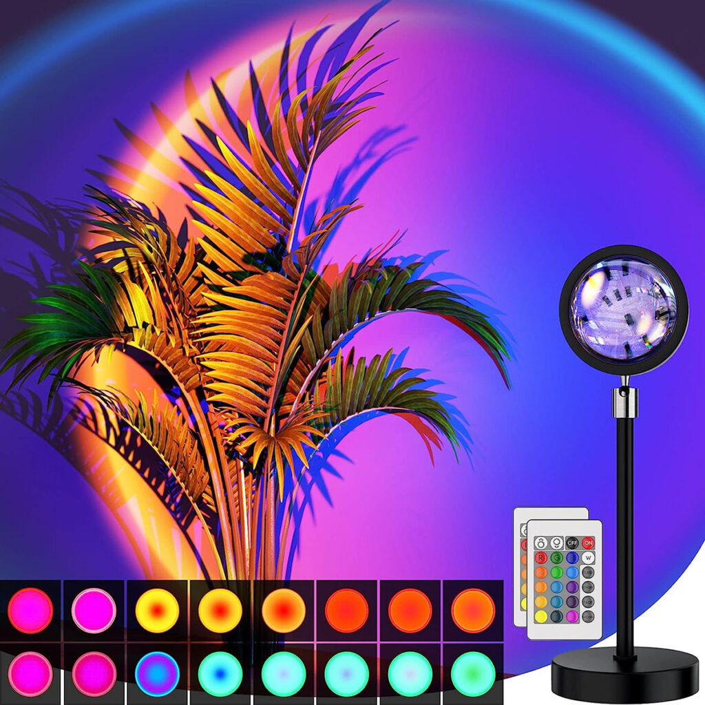 Bavcieu Sunset Lamp Projection Led Lights with Remote